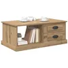 Image de vidaXL Table Basse Chêne Artisanal 90 x 50 x 35 cm Bois d'ingénierie, Table Basse de Salon, Design Moderne, Rectangulaire, Durable, Meuble de Rangement Élégant, Parfait pour Intérieur