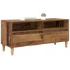 Image de vidaXL Meuble TV Bois Ancien 100 x 34,5 x 44,5 cm Bois d'ingénierie, Meuble TV rectangulaire Rustique pour Salon, Robuste, Espace de Rangement généreux, Style soigné, Pieds effilés