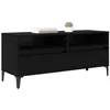 Image de vidaXL Meuble TV avec tiroir Chêne Noir 100 x 34,5 x 44,5 cm, Meuble TV Rustique pour Salon, résistant, rangements Pratiques, unité stylée, pièce Fonctionnelle à Coup sûr