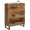 Image de vidaXL Buffet Bois Ancien 69,5 x 34 x 90 cm Bois d'ingénierie et Fer