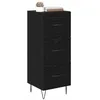 Image de vidaXL Buffet Chêne Noir 34 x 34,5 x 90 cm Bois d'ingénierie