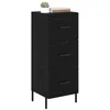Image de vidaXL Buffet Chêne Noir 34 x 34,5 x 90 cm Bois d'ingénierie