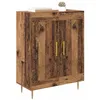 Image de vidaXL Buffet Bois Ancien 69,5 x 34 x 90 cm Bois d'ingénierie et Fer, Buffet rectangulaire élégant, Design Moderne, Rangement Pratique avec Portes, Pieds effilés, Meuble pour Salon