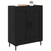 Image de vidaXL Buffet Chêne Noir 69,5 x 34 x 90 cm Bois d'ingénierie et Fer