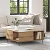 Image de vidaXL Table basse Chêne artisanal 80 x 80 x 36,5 cm Bois d'ingénierie