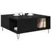 Image de vidaXL Table Basse Chêne Noir 80 x 80 x 36,5 cm Bois d'ingénierie, Salon, Table Basse Moderne, Élégante, Petite, Meuble Minimaliste, Design Simple et Chic