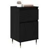 Image de vidaXL Buffet Chêne Noir 40 x 35 x 70 cm Bois d'ingénierie et Fer