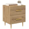 Image de vidaXL Cabinet de Chevet 2 pcs Chêne Artisanal 40 x 35 x 47,5 cm, Table de Nuit Moderne, Design rectangulaire, Rangement Pratique, Meuble stylé, incontournable pour Votre Chambre