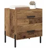 Image de vidaXL Cabinet de Chevet avec tiroir Bois Ancien 40 x 35 x 47,5 cm, Table de Chevet compacte, Rangement Pratique, Armoire Rustique, Moderne avec tiroirs, Design Simple
