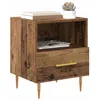 Image de vidaXL Table de Chevet Marron 40 x 35 x 47,5 cm Bois d'ingénierie, Table de Chevet Rustique, Meuble Vintage pour Le Rangement, Accent Moderne, idéale pour Votre Chambre