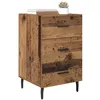 Image de vidaXL Cabinet de Chevet Bois Ancien 40 x 40 x 66 cm Bois d'ingénierie, Table de Nuit Rustique, Cabinet Compact, tiroir de Rangement, pièce utile pour Votre Chambre