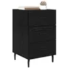 Image de vidaXL Cabinet de Chevet Chêne Noir 40 x 40 x 66 cm Bois d'ingénierie, Table de Nuit Rustique, Cabinet Compact, tiroir de Rangement, pièce utile pour Votre Chambre