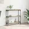 Image de vidaXL Table console avec étagère Chêne artisanal 75 x 22,5 x 75 cm