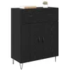 Image de vidaXL Buffet Chêne Noir 69,5 x 34 x 90 cm Bois d'ingénierie, Buffet Moderne, Meuble de Rangement rectangulaire, Cabinet Pratique pour la Salle à Manger
