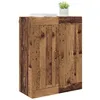 Image de vidaXL Meuble Mural Bois Ancien 69,5 x 34 x 90 cm Bois d'ingénierie, Cabinet Mural rectangulaire Moderne, rangements spacieux, Meuble Durable, Solution stylée pour Votre intérieur