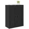 Image de vidaXL Meuble Mural Chêne Noir 69,5 x 34 x 90 cm Bois d'ingénierie, Rangement Salon, Cabinet Rectangulaire Moderne, Unité Murale Durable, Étagère Pratique, Design Élégant