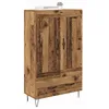 Image de vidaXL Haut Armoire Bois Ancien 69,5 x 31 x 115 cm Bois d'ingénierie, Buffet Moderne, Rangement élégant, Grand Meuble, Organisateur Robuste, mobilier rectangulaire pour Salon