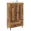 Image de vidaXL Haut Armoire Bois Ancien 69,5 x 31 x 115 cm Bois d'ingénierie, Armoire élégante pour Salon, Design rectangulaire Moderne, Espace de Rangement Pratique, Solution d'affichage stylée