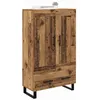 Image de vidaXL Haut Armoire Bois Ancien 69,5 x 31 x 115 cm Bois d'ingénierie, Armoire rectangulaire Moderne, Meuble Haut Durable avec Pieds en métal, Solution d'organisation pour Salon
