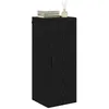 Image de vidaXL Meuble Mural Chêne Noir 34,5 x 34 x 90 cm Bois d'ingénierie, Salon, Meuble Mural rectangulaire, Armoire Moderne, Rangement Durable, étagère Minimaliste