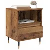 Image de vidaXL Cabinet de Chevet avec tiroir 2 pcs Bois Ancien 40 x 35 x 50 cm, Rangement élégant pour la Chambre, Table de Nuit Moderne, Meuble d'appoint Pratique, Solution compacte