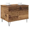Image de vidaXL Table Basse Bois Ancien 60 x 44,5 x 45 cm Bois d'ingénierie, Table Basse réglable, Design Moderne, Plateau relevable avec Grand Rangement pour Salon ou Famille