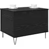 Image de vidaXL Table Basse Chêne Noir 60 x 44,5 x 45 cm Bois d'ingénierie, Table Basse réglable, Design Moderne, Plateau relevable avec Grand Rangement pour Salon ou Famille