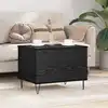 Image de vidaXL Table basse Chêne noir 60 x 44,5 x 45 cm Bois d'ingénierie