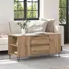 Image de vidaXL Table basse avec tiroir Chêne artisanal 102 x 44,5 x 50 cm