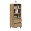 Image de vidaXL Haut Armoire Chêne Artisanal 40 x 36 x 110 cm Bois d'ingénierie, Salon Contemporain, Buffet Moderne, Rangement spacieux, Meuble Robuste, Bois d'ingénierie, étagères stylées, déco Minimaliste