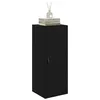 Image de vidaXL Meuble Mural Chêne Noir 34,5 x 34 x 90 cm Bois d'ingénierie, Meuble de Salon Chic, Forme rectangulaire, Rangement spacieux, Style Moderne, Organiseur Mural Robuste