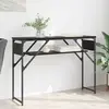 Image de vidaXL TableConsole Chêne noir 105x30x75cm Bois d'ingénierie