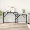 Image de vidaXL Table console 2 pcs Chêne noir 100 x 28 x 75 cm
