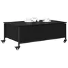 Image de vidaXL Table Basse Chêne Noir 91 x 55 x 32 cm Bois d'ingénierie, Table Basse Moderne, en Bois aggloméré, Pratique pour Boissons, Style Minimaliste pour intérieur