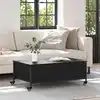 Image de vidaXL Table basse Chêne noir 91 x 55 x 32 cm Bois d'ingénierie