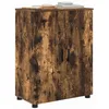 Image de vidaXL Cabinet de Salle de Bain avec Porte Chêne fumé 60 x 35 x 80 cm, Armoire de Salle de Bain, unité rectangulaire, Rangement Pratique pour Votre Maison, étagères efficaces