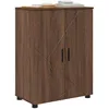 Image de vidaXL Cabinet de Salle de Bain Chêne Marron 60 x 35 x 80 cm, Armoire de Salle de Bain, unité rectangulaire, Rangement Pratique pour Votre Maison, étagères efficaces