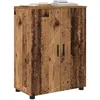 Image de vidaXL Cabinet de Salle de Bain avec Porte Bois Ancien 60 x 35 x 80 cm, Armoire de Salle de Bain, unité rectangulaire, Rangement Pratique pour Votre Maison, étagères efficaces