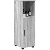 Image de vidaXL Cabinet de Salle de Bain avec Porte Gris Sonoma 30 x 35 x 95 cm, Armoire rectangulaire, Rangement Moderne, étagères en Bois, Organisateur Compact pour Salle de Bain