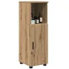 Image de vidaXL Cabinet de Salle de Bain Chêne Artisanal 30 x 35 x 95 cm, Armoire rectangulaire, Rangement Moderne, étagères en Bois, Organisateur Compact pour Salle de Bain