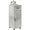 Image de vidaXL Cabinet de Salle de Bain avec tiroir Gris béton 30 x 35 x 80 cm, Meuble de Salle de Bain Moderne, Cabinet Compact avec Beaucoup d'espace, pour Organiser Votre Maison Facilement