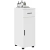 Image de vidaXL Cabinet de Salle de Bain Blanc Brillant 30 x 35 x 80 cm, Meuble de Salle de Bain Moderne, Cabinet Compact avec Beaucoup d'espace, pour Organiser Votre Maison Facilement