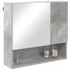 Image de vidaXL Armoire Miroir Gris béton 59 x 17 x 55 cm Bois d'ingénierie, Miroir de Salle de Bain Moderne, Armoire rectangulaire, Rangement Compact, Organisateur Mural Pratique