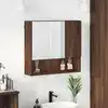 Image de vidaXL Armoire Miroir Chêne brun 59 x 17 x 55 cm Bois d'ingénierie