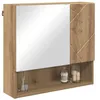 Image de vidaXL Armoire Miroir Montage Mural Chêne Artisanal 59 x 17 x 55 cm, Miroir de Salle de Bain Moderne, Armoire rectangulaire, Rangement Compact, Organisateur Mural Pratique