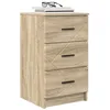 Image de vidaXL Cabinet de Chevet avec tiroir Chêne Sonoma 38 x 38 x 66 cm, Rangement Moderne pour Chambre, Table de Nuit Pratique, Organiser Simple, tiroirs en Bois, Style Contemporain