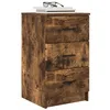 Image de vidaXL Cabinet de Chevet Chêne fumé 38 x 38 x 66 cm Bois d'ingénierie, Rangement Moderne pour Chambre, Table de Nuit Pratique, Organiser Simple, tiroirs en Bois, Style Contemporain