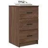 Image de vidaXL Cabinet de Chevet avec tiroir Chêne Marron 38 x 38 x 66 cm, Rangement Moderne pour Chambre, Table de Nuit Pratique, Organiser Simple, tiroirs en Bois, Style Contemporain