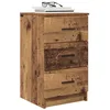 Image de vidaXL Cabinet de Chevet Bois Ancien 38 x 38 x 66 cm Bois d'ingénierie, Rangement Moderne pour Chambre, Table de Nuit Pratique, Organiser Simple, tiroirs en Bois, Style Contemporain