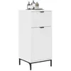 Image de vidaXL Cabinet de Salle de Bain avec tiroir Blanc 39.5 x 36 x 88 cm, Organisateur de Salle de Bain, Meuble de Rangement Chic, Étagères Pratiques pour Vos Essentiels